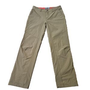 Western Rise Evolution Chino Pants Mens 34x34 Khaki Nylon Stretch Performance